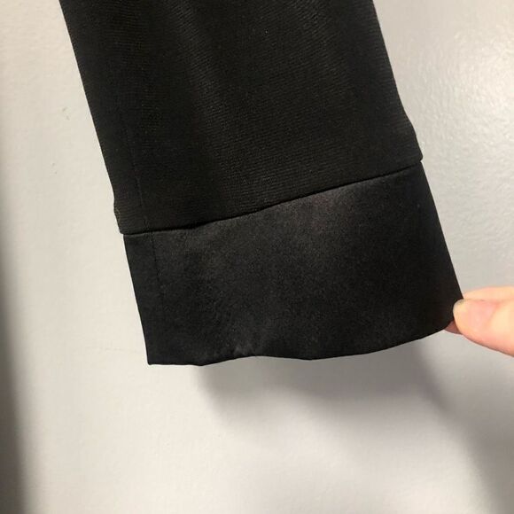 cache womens black gold velvet contrast printed sheath dress size 12 long sleeve - Picture 5 of 13